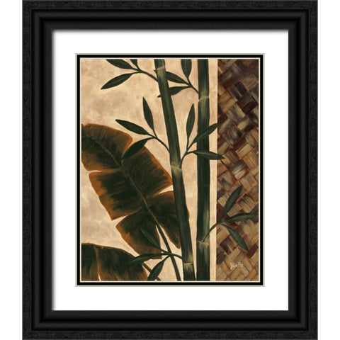 Temperate Flora Black Ornate Wood Framed Art Print with Double Matting by St. Amant, Yvette