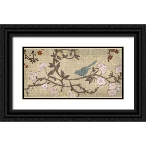 Songbird I Black Ornate Wood Framed Art Print with Double Matting by Venter, Tandi
