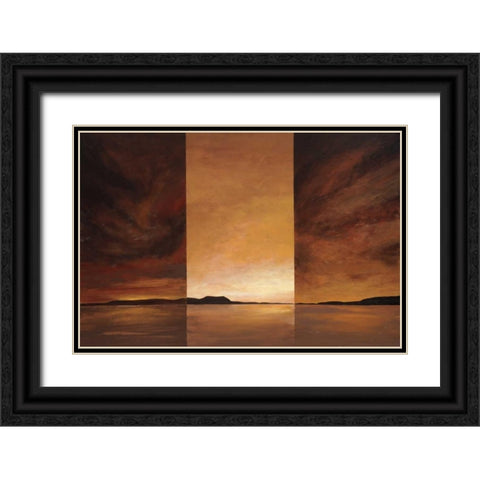 Solitude Black Ornate Wood Framed Art Print with Double Matting by Kaminsky, Earl