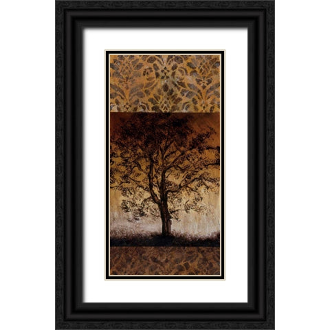 Oak Tree I Black Ornate Wood Framed Art Print with Double Matting by Kelly, Lynn