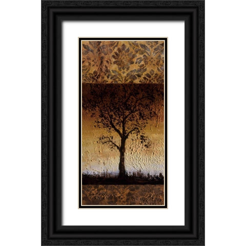Oak Tree II Black Ornate Wood Framed Art Print with Double Matting by Kelly, Lynn