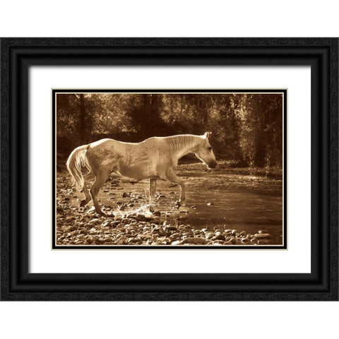 The Crossing Black Ornate Wood Framed Art Print with Double Matting by Caro, Wendy