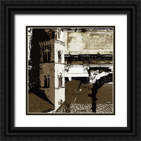Architectural Renaissance II Black Ornate Wood Framed Art Print with Double Matting by NOAH