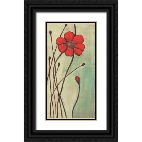 Eclat Rouge Black Ornate Wood Framed Art Print with Double Matting by Codo, Ella