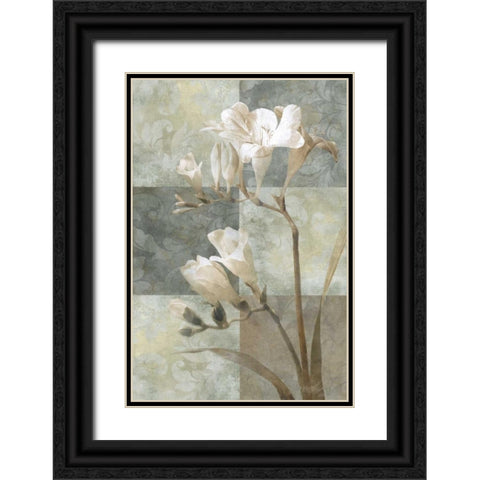 Memento II Black Ornate Wood Framed Art Print with Double Matting by Mallett, Keith