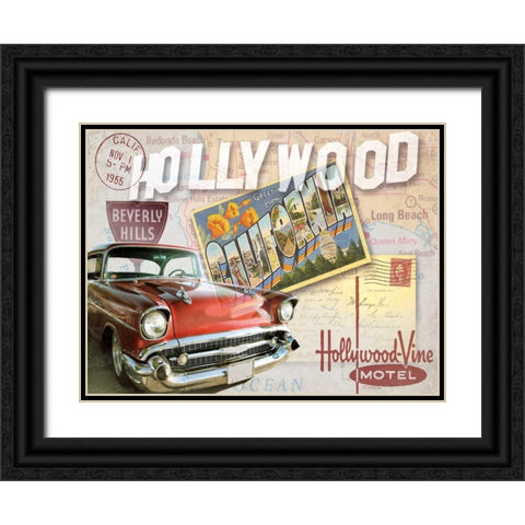 Road Trip I Black Ornate Wood Framed Art Print with Double Matting by Mallett, Keith