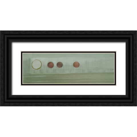 Aqua Drops III Black Ornate Wood Framed Art Print with Double Matting by Parker, Karen Lorena