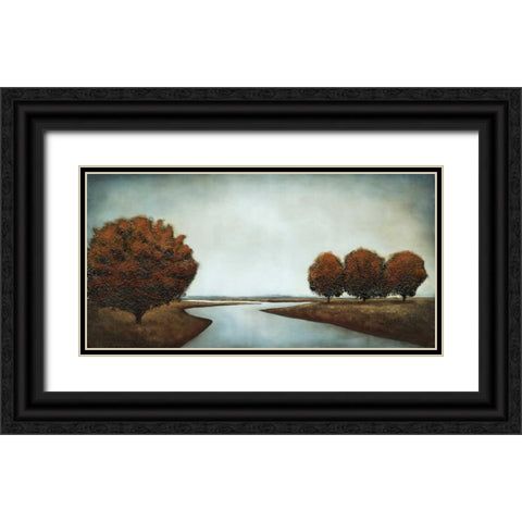 Silver Reflections Black Ornate Wood Framed Art Print with Double Matting by St.Germain, Patrick