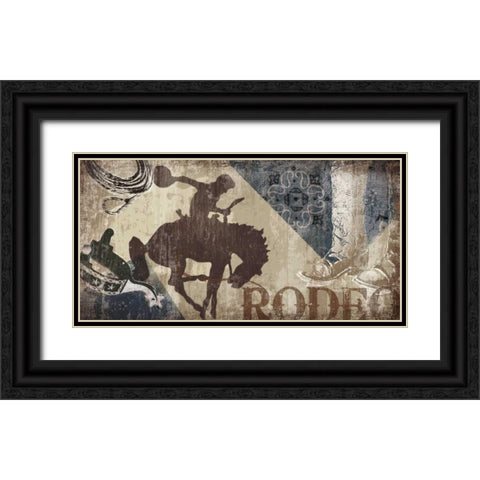 Saddle Up II Black Ornate Wood Framed Art Print with Double Matting by Venter, Tandi