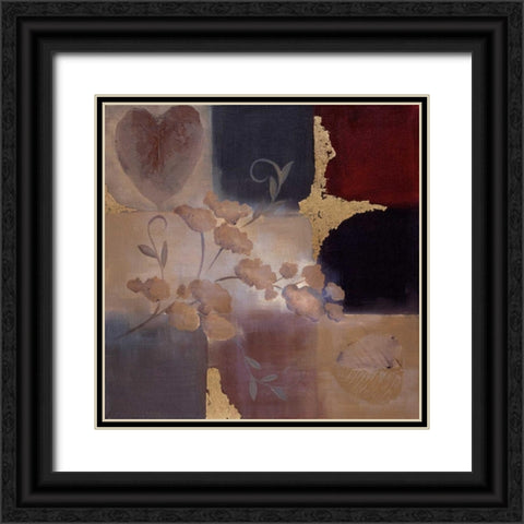Autumn Accent II Black Ornate Wood Framed Art Print with Double Matting by Maitland, Laurie