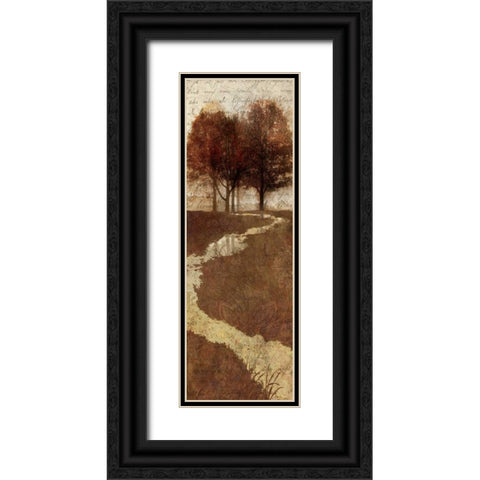 Shades of Autumn I Black Ornate Wood Framed Art Print with Double Matting by Mallett, Keith