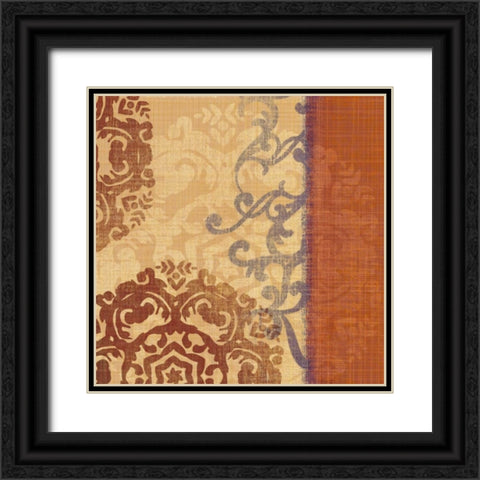 Linen Spice Black Ornate Wood Framed Art Print with Double Matting by Venter, Tandi