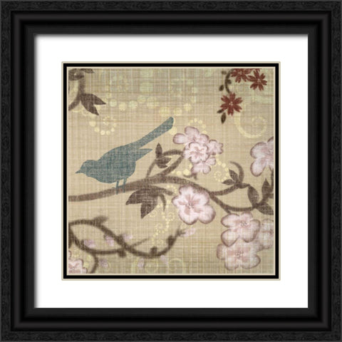 Songbird Black Ornate Wood Framed Art Print with Double Matting by Venter, Tandi
