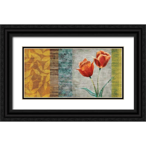Garden Collection II Black Ornate Wood Framed Art Print with Double Matting by Venter, Tandi