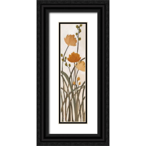 Meadows I Black Ornate Wood Framed Art Print with Double Matting by MARIA