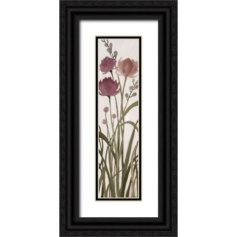 Meadows II Black Ornate Wood Framed Art Print with Double Matting by MARIA