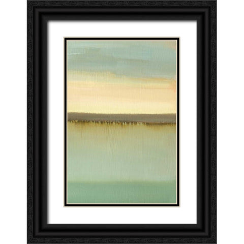 Dusk Black Ornate Wood Framed Art Print with Double Matting by Gold, Caroline