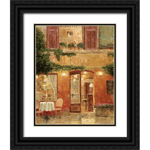 No Reservation Needed Black Ornate Wood Framed Art Print with Double Matting by Archambault, Gilles