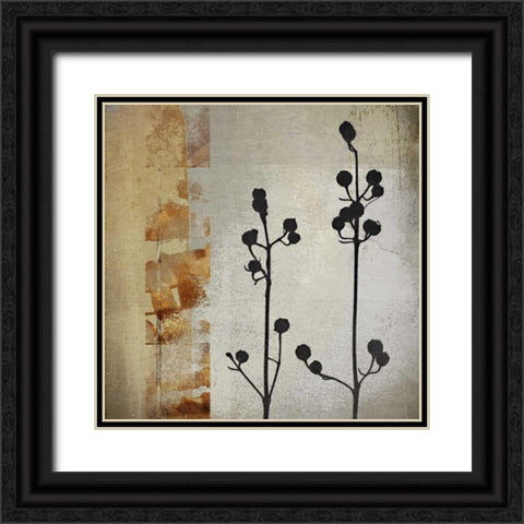Sombras de Oro I Black Ornate Wood Framed Art Print with Double Matting by NOAH