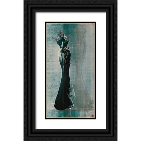 Tonight II Black Ornate Wood Framed Art Print with Double Matting by Venter, Tandi