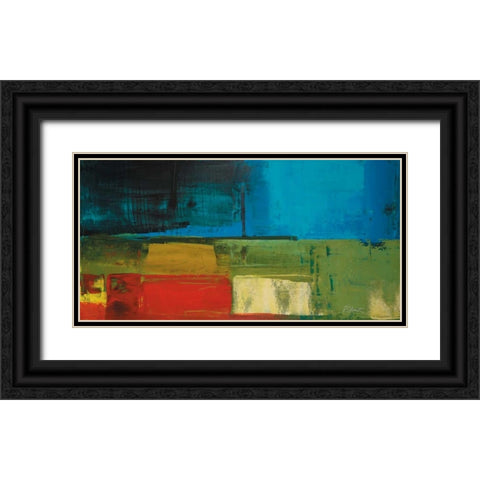 Segments Black Ornate Wood Framed Art Print with Double Matting by Colbert , Peter