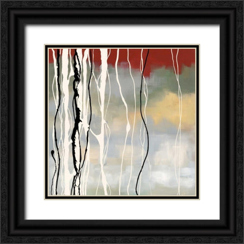 Silver Birch II Black Ornate Wood Framed Art Print with Double Matting by Maitland, Laurie