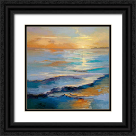 Ocean Overture Black Ornate Wood Framed Art Print with Double Matting by McMurry, Vicki