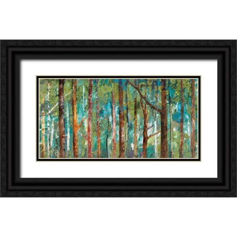 Woodland Black Ornate Wood Framed Art Print with Double Matting by Gold, Caroline