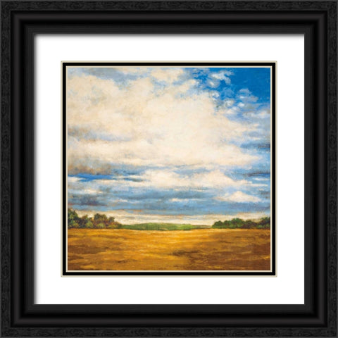 Tranquil Meadow Black Ornate Wood Framed Art Print with Double Matting by Burdy, Zenon
