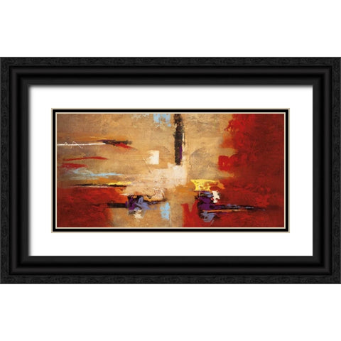 Montage Black Ornate Wood Framed Art Print with Double Matting by Villarreal Santos, Nancy