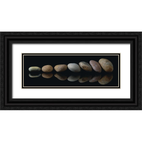 Lean On Me Black Ornate Wood Framed Art Print with Double Matting by Frank, Assaf