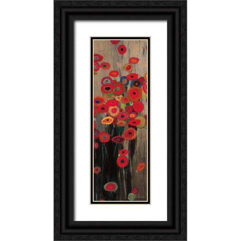 Garden Parade I Black Ornate Wood Framed Art Print with Double Matting by Li-Leger, Don