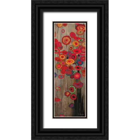 Garden Parade II Black Ornate Wood Framed Art Print with Double Matting by Li-Leger, Don
