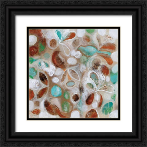 Blue Bird Black Ornate Wood Framed Art Print with Double Matting by Jones, Amanda