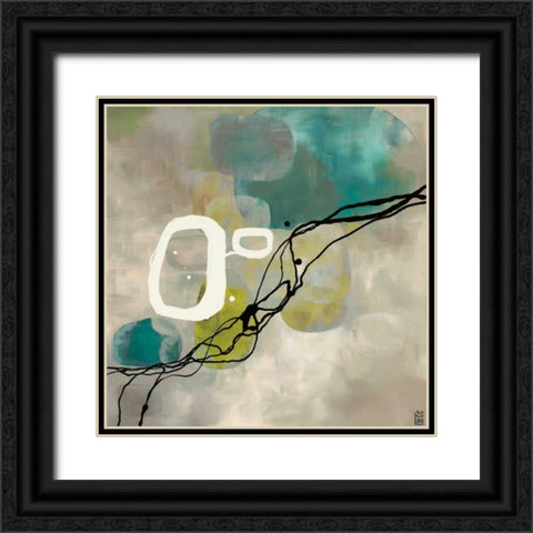 Pearl Retro Black Ornate Wood Framed Art Print with Double Matting by Maitland, Laurie
