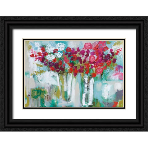 Charmant Black Ornate Wood Framed Art Print with Double Matting by Brooks, Amanda J.