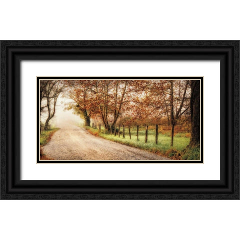 Fog Ahead Black Ornate Wood Framed Art Print with Double Matting by Burt, D.