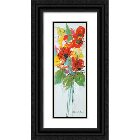 Sensations II Black Ornate Wood Framed Art Print with Double Matting by Barnes, Natasha