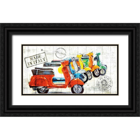 Made In Italy Black Ornate Wood Framed Art Print with Double Matting by Sola, Bresso