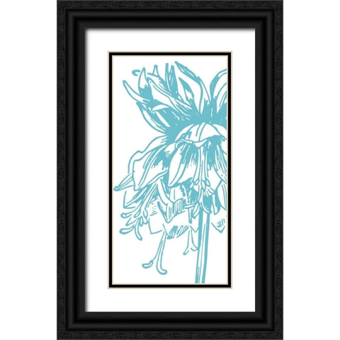 Simplicity I Black Ornate Wood Framed Art Print with Double Matting by Berg, Sabine