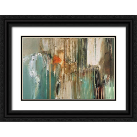 Peppermint Grove Black Ornate Wood Framed Art Print with Double Matting by Barnes, Natasha