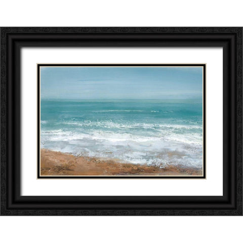 Hazy Days Black Ornate Wood Framed Art Print with Double Matting by Gold, Caroline