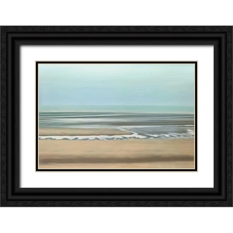Seaside Black Ornate Wood Framed Art Print with Double Matting by Venter, Tandi