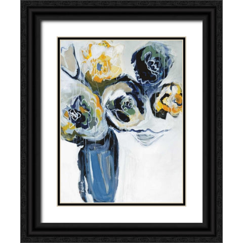 A New Day Blooms Black Ornate Wood Framed Art Print with Double Matting by Maritz, Angela