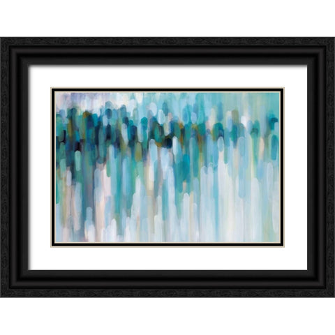 Aurora Lights II Black Ornate Wood Framed Art Print with Double Matting by Parker, Karen Lorena