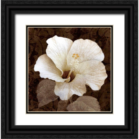 Verdant Blossom Black Ornate Wood Framed Art Print with Double Matting by Mallett, Keith