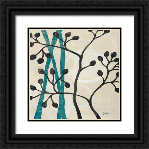 Spring Buds II Black Ornate Wood Framed Art Print with Double Matting by St. Amant, Yvette