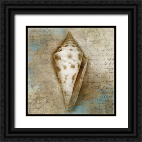 Ocean Treasure Black Ornate Wood Framed Art Print with Double Matting by Mallett, Keith