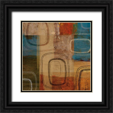 Helios Black Ornate Wood Framed Art Print with Double Matting by Mallett, Keith