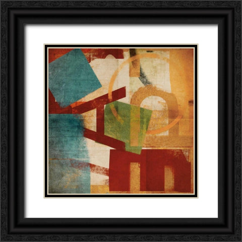 Alphabet Soup II Black Ornate Wood Framed Art Print with Double Matting by NOAH